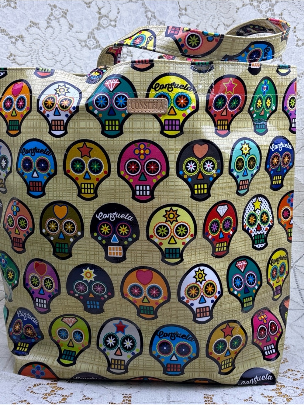 Consuela Sugar Skulls Classic Tote Carry-All XL